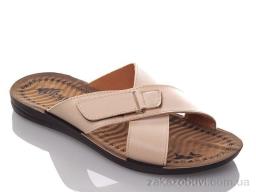 Шльопанці DeMur M6377 beige