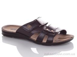 Шльопанці DeMur M6843M-brown-black