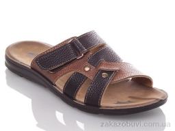 Шльопанці DeMur M6844 black-camel