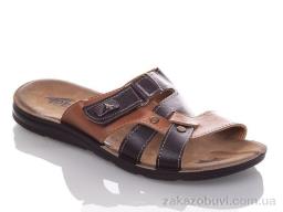 Шльопанці DeMur M6844S black-camel