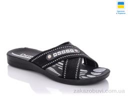 Шльопанці DeMur TRK-1 black-white