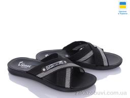 Шльопанці DeMur TRK 007 black-grey new