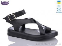 Босоножки Garti 0191 чорна шкіра-old