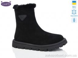Ботинки Garti 290 чорний замш байка