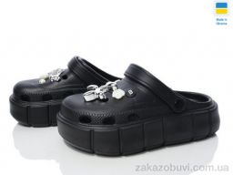 Кроксы Golden Lion 152-2-6 собачка чорний