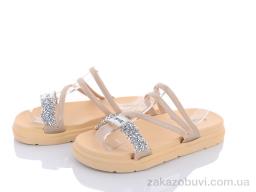 Шльопанці Lion D18 бежевий