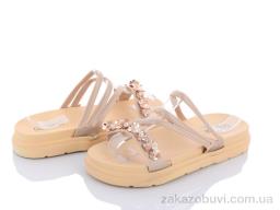 Шльопанці Lion D12 бежевий