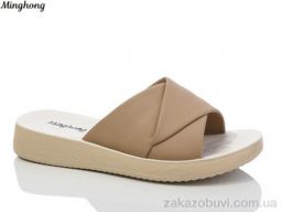 Шлепки Minghong 7719-39 khaki масажка