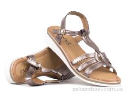 Босоніжки Prime-Opt Prime 143713 бронзовий