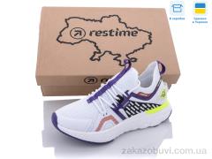Кроссовки Restime SWL22103 white-lime