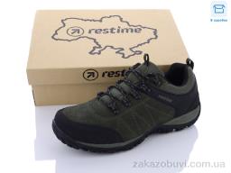 Кроссовки Restime PMB23603 khaki-black