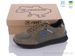 Кроссовки Restime EMB24029 khaki