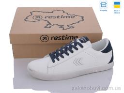 Кроссовки Restime JMB24037 white-navy