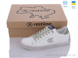 Кроссовки Restime JWB24037 white-olive