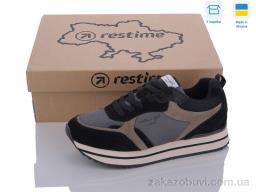 Кроссовки Restime JWB24031 black-beige