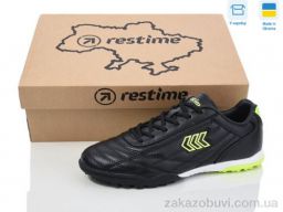 Футбольная обувь Restime DW024133-1 black-lime