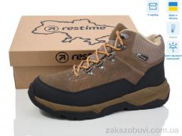 Ботинки Restime VMZ24277 khaki-black термо