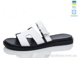 Шлепки Sali 88 білий к. батал