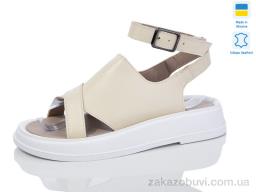 Босоножки Sali 1710 беж+білий к.
