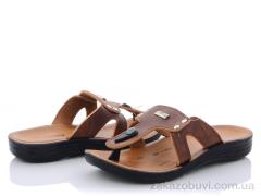 Шльопанці Selena 1759 коричневые