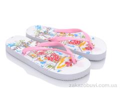 Шльопанці Soylu Турция розово-белый