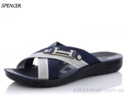 Шлепки Spencer 007 синий