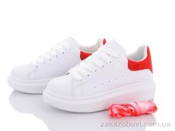 Кроссовки Violeta 20-657 white-red