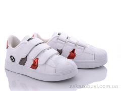 Кроссовки Violeta Y26-B2109 white-red