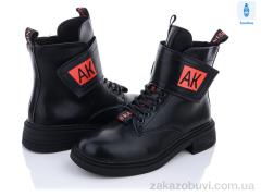 Ботинки Violeta 197-53 black-red