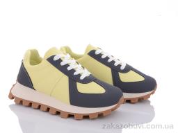 Кроссовки Violeta 149-9-5 black-yellow