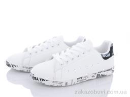 Кроссовки Violeta 9-782 white-black