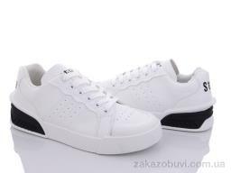 Кроссовки Violeta 143-38 white-black