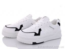 Кроссовки Violeta 45-97 white-black