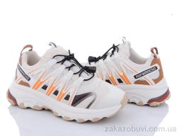 Кроссовки Violeta 197-148 khaki-orange