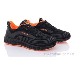 Кроссовки Violeta 197-144 black-orange