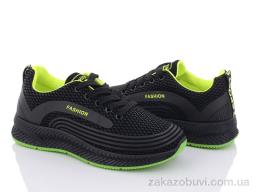 Кроссовки Violeta 197-141 black-green