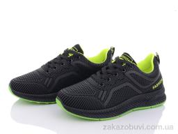 Кроссовки Violeta 197-143 black-green