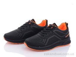 Кроссовки Violeta 197-143 black-orange