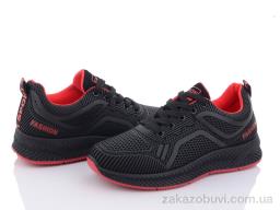 Кроссовки Violeta 197-143 black-red