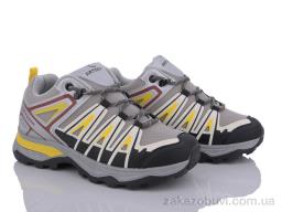 Кроссовки Violeta 149-32 l.grey-yellow