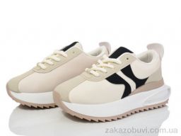 Кроссовки Violeta 136-36-2 beige-black