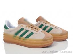 Кроссовки Violeta HD60-1106-5 beige-green