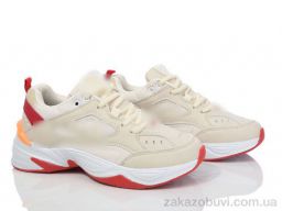 Кроссовки Violeta HD62-B1897-11 beige-red