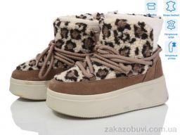 Угги Violeta M6139-8 khaki-leopard