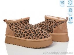 Угги Violeta M6119-16 camel-leopard