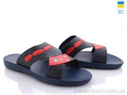 Шлепки Vladimir DS Украіна ТПМ07 т.синій -червоний