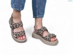 Босоножки ARTO 545 леопард латте к.