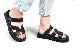 Шлепки ARTO 197 коричневий к.