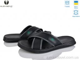 Шлепки Alex Bens Лак. Чорний