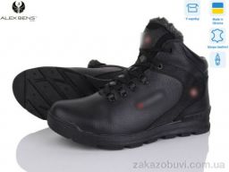 Ботинки Alex Bens 601 блиск чорний